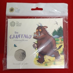 Rare Queen Elizabeth The Gruffalo and Mouse 50 Pence Proof Coin Set Year 2019 UK Issue The Royal Mint