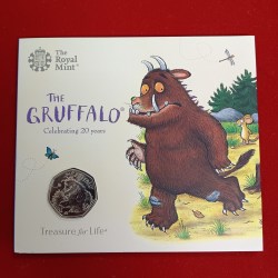 Alternative view of Rare Queen Elizabeth The Gruffalo and Mouse 50 Pence Proof Coin Set Year 2019 UK Issue The Royal Mint