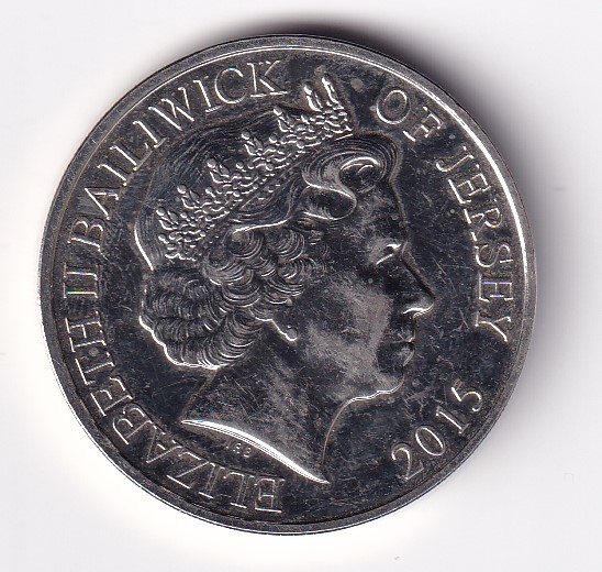 Jersey 5 Pounds 2015 - Elizabeth II Longest Reign Commemorative issue rare UNC Coin #C-117