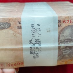 10 Rupees RBI Sealed 1000 Note Pack RIM