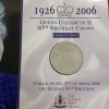 Queen Elizabeth II 80th Birthday Crown commemorative Proof coin set Five Pounds 2006 Year Issue The London Mint - Image 3