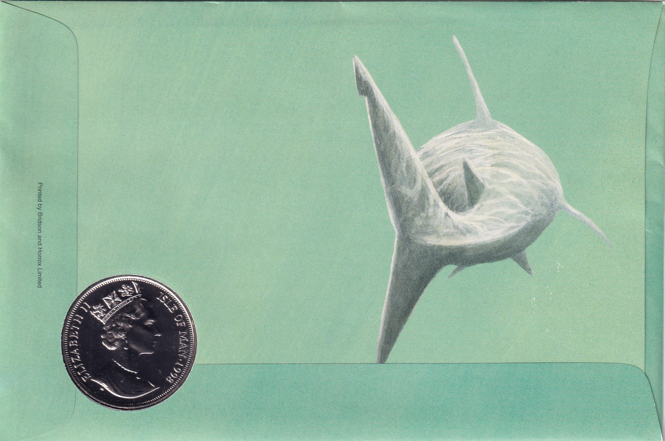 Isle of Man Marine Life 1998 1 Crown - Elizabeth II International Year Of the Ocean Rare Coin Set with Beautiful Folder - Image 3