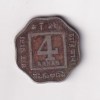India - British 4 Annas 1920 - George V Rare Coin #C-107 - Image 2