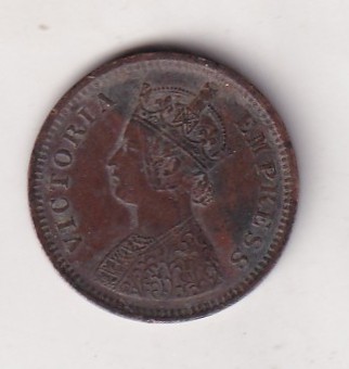 British-India 1/2 Pice - (Victoria) 1890 Rare Coin#C-120