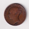 United Kingdom 1 Penny 1839 - Victoria ; bronzed Rare Coin #C-116