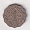 British- India 1 Anna - George VI 1933 Rare Coin #C-122