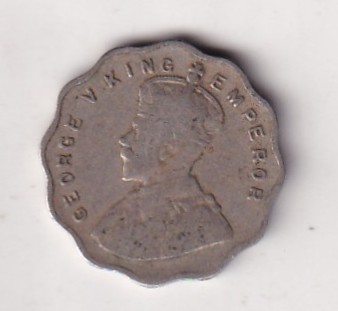 British- India 1 Anna - George VI 1933 Rare Coin #C-122