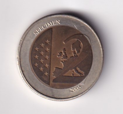 Monaco 2 Euros 2005 - Albert Rare Bimetallic Specimen Coin #C-137