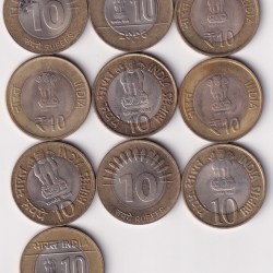 Alternative view of 10 Rupees Rare Coin (10 PCS LOTT) #C-138