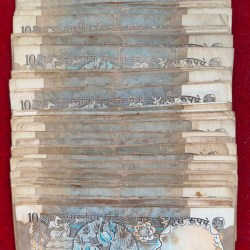 Alternative view of 100 Note 10 Rupees Peacock MIX Governor (100 Note LOTT) #112