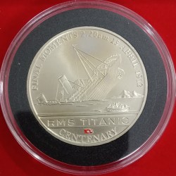 Rare Queen Elizabeth Cook Islands One Dollar Proof Coin Year 2012 RMS 100 Th Anniversary RMS Titanic Centenary