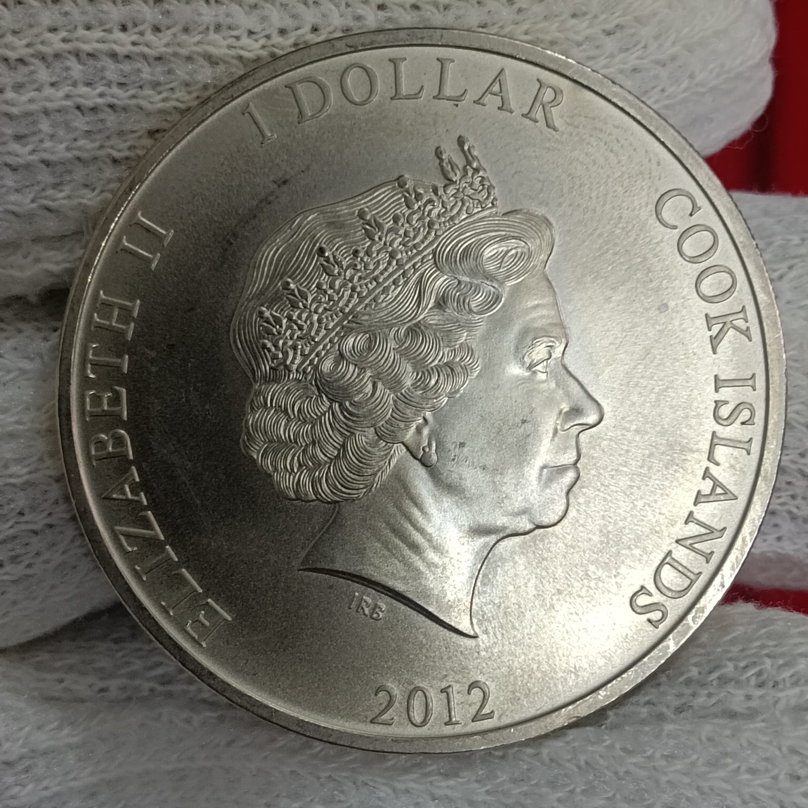 Rare Queen Elizabeth Cook Islands One Dollar Proof Coin Year 2012 RMS 100 Th Anniversary RMS Titanic Centenary