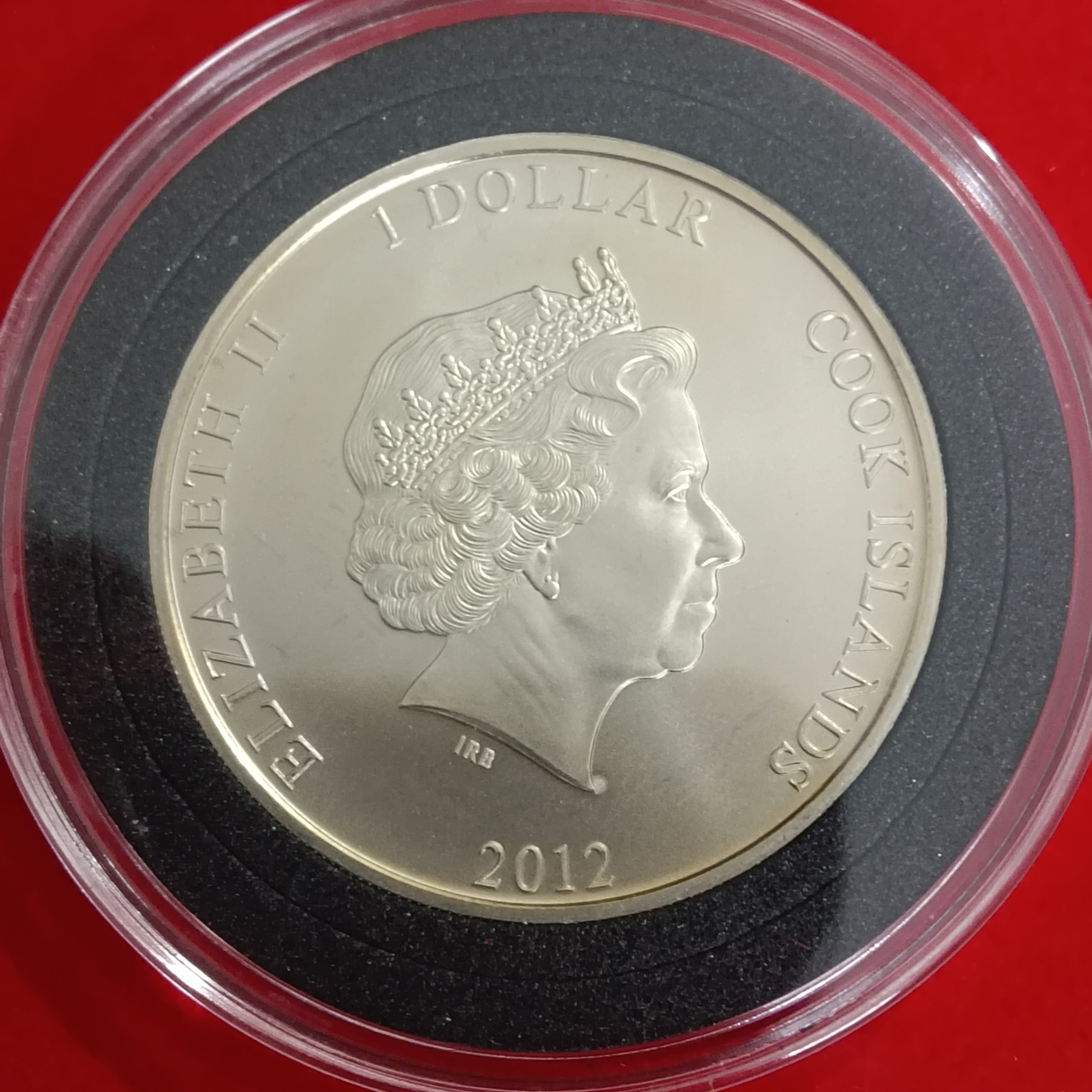 Rare Queen Elizabeth One Dollar Proof Coin First-Class Passengers RMS Titanic Centenary Year 2012 Cook Islands