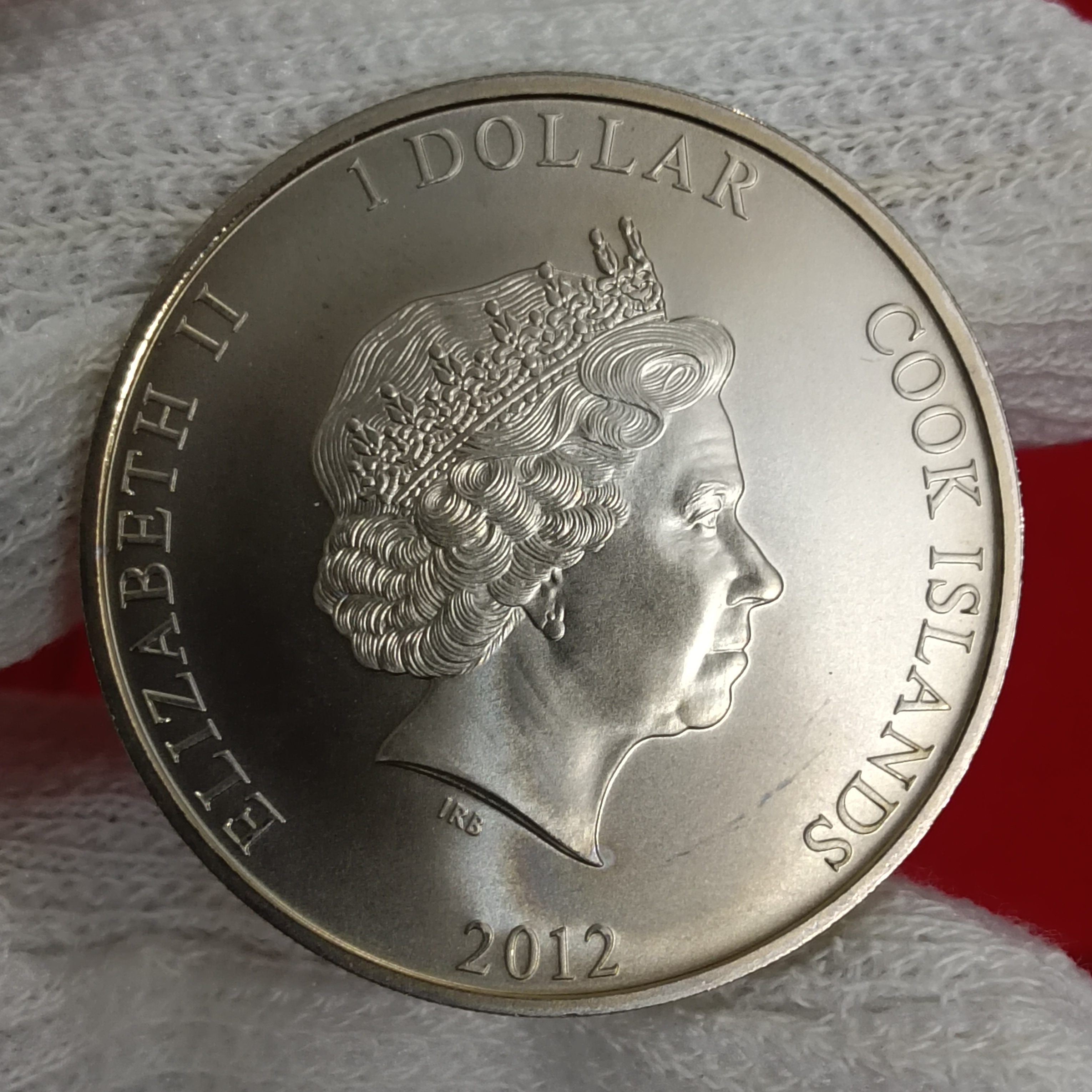 Rare Queen Elizabeth One Dollar Proof Coin First-Class Passengers RMS Titanic Centenary Year 2012 Cook Islands
