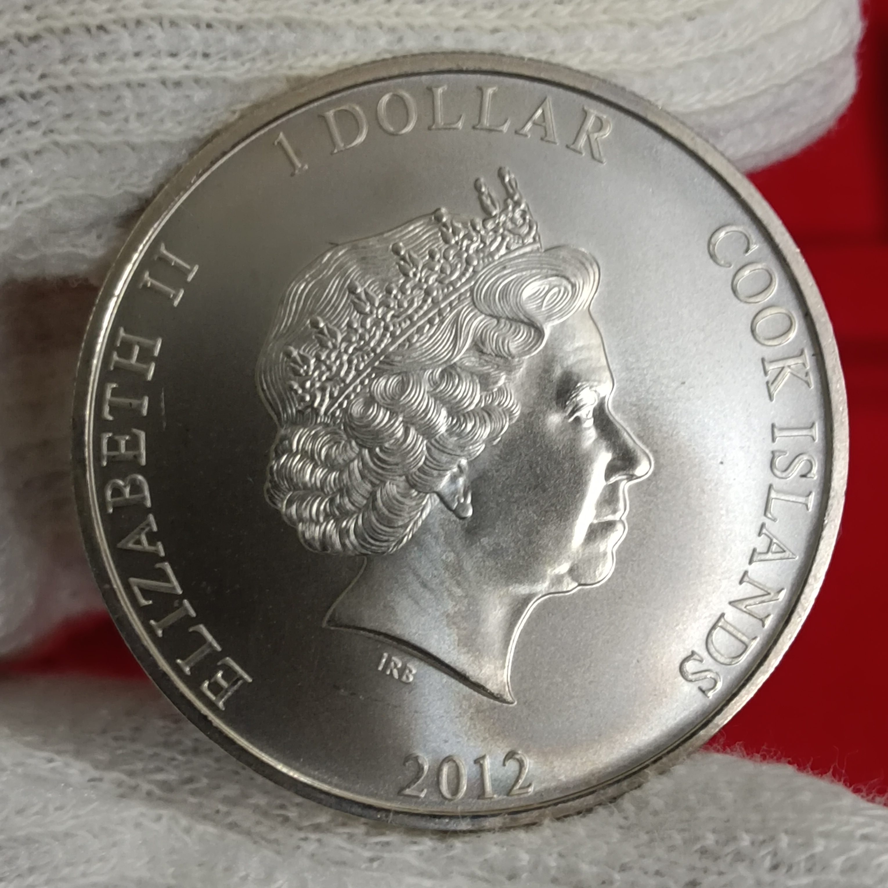 Rare Queen Elizabeth One Dollar Proof Coin Second Class Passengers RMS Titanic Series Centenary 2012 Year Cook Islands