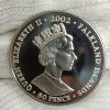 Extremely Rare Queen Elizabeth 50 Pence Proof Coin The Golden Jubilee Year 2002 Falkland Islands - Image 3