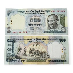 Rs 500 India Banknote 2nd Issue Collectible Condition Signed by Bimal Jalan Unique and Rare