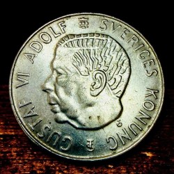 Alternative view of Sweden 5 Kronor 1955 Silver Issue Ultra Unique and Rare