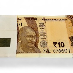 Rs 10 India Banknote Serial Bundle Inset Plain Year 2024 Gem Unc Unique and Rare 078601 to 078700