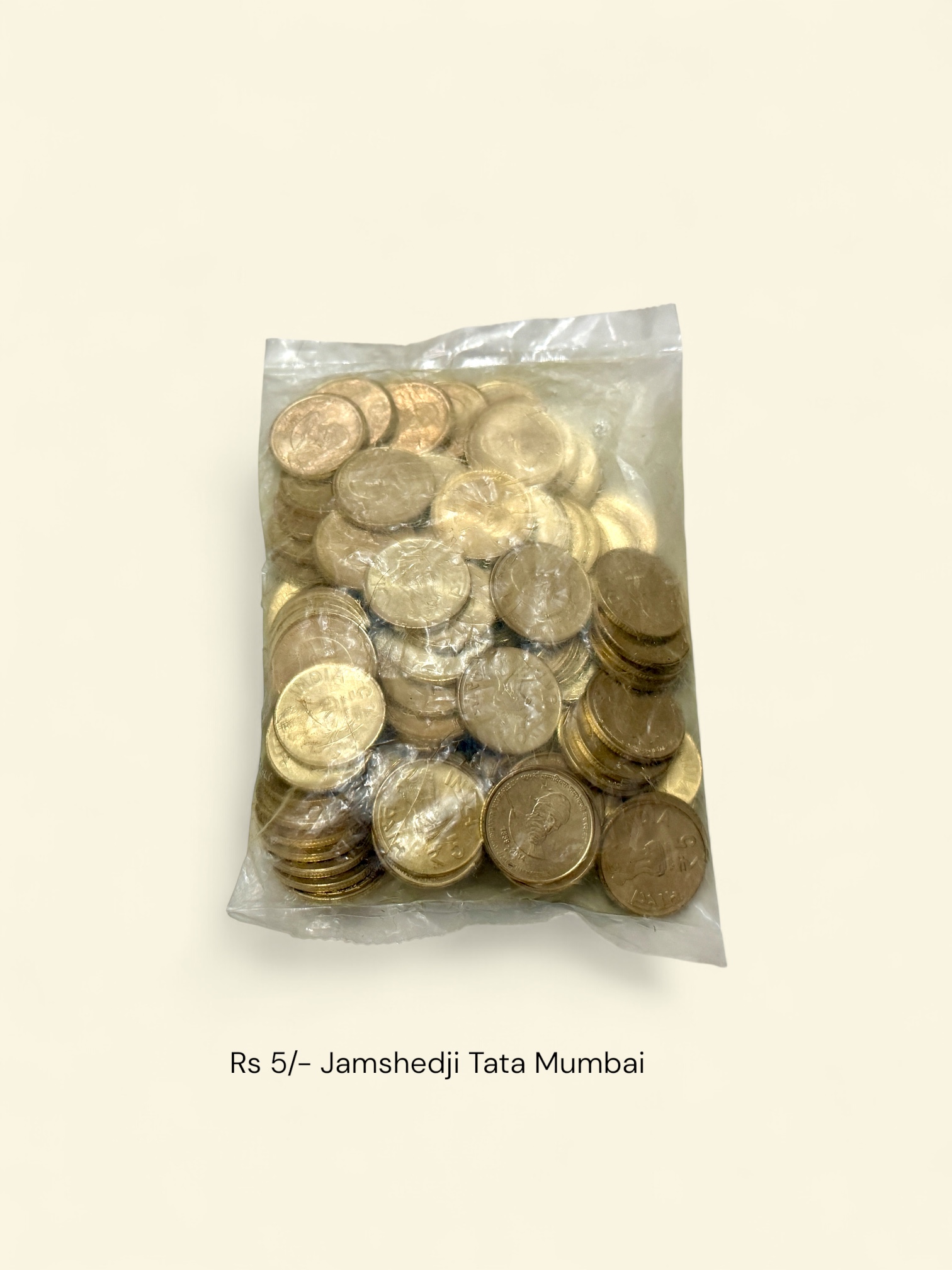 Rs 5 Republic India Jamshedji Tata Mumbai Mint RBI Seal 100 Coin Pouch Commemorative Issue Unique and Rare