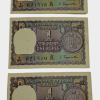 One Rupee Old BIG COIN Issue Year 1967 Sign S. JAGANNATHAN Serially 3 Notes are in High Collectable AUNC Grades.