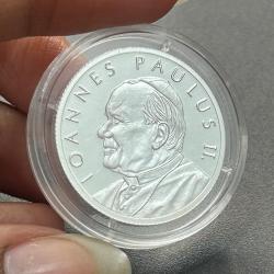 Malta, 25 Liras 2005 - Pope John Paul II RARE SILVER COIN WIH CAPSULE #C-93