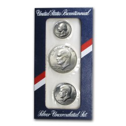 1976 United States Bicentennial Silver Uncirculated (3 Coin Set)