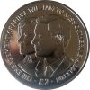 British Indian Ocean Territory 2 Pounds 2010 - Elizabeth II Royal Engagement Commemorative issue Rare UNC Coin #C-135