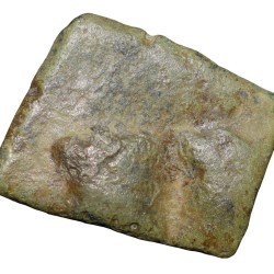 Alternative view of Copper Coin of Bharuch(2nd Cen. BC) with Pair of Mugamukhe/Mahakal . . . Rare