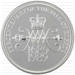 Alternative view of 1989 Claim Of Right And Bill Of Rights Two Pound Silver Proof weighing 15.98 grams Each (2 Coin Set) Royal Mint Issue