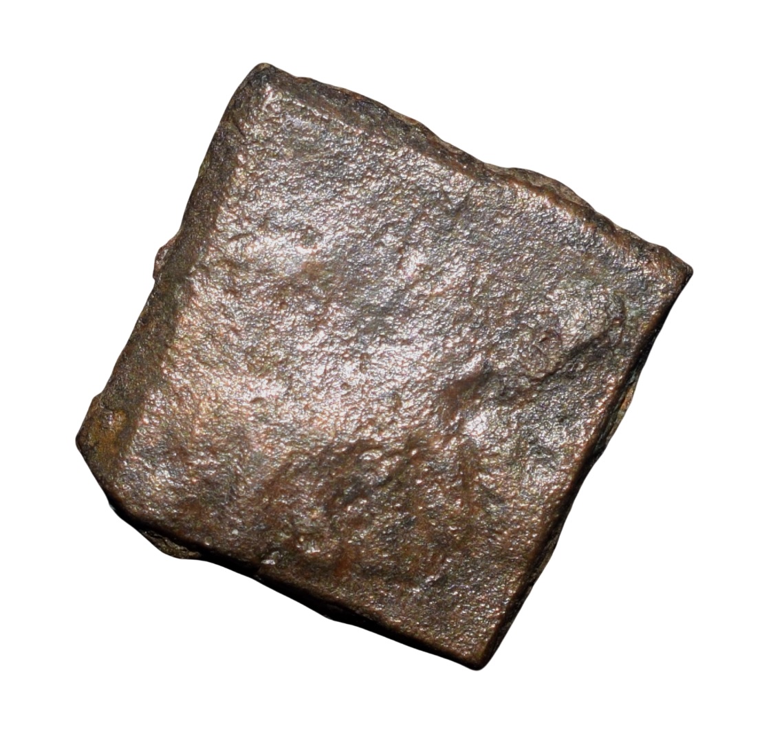 Copper Coin of Bhadra/Mitra Dynasty(200 BC) from Vidarbha Region with Chhatra above Elephant/Bull