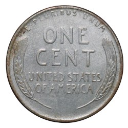 Alternative view of Old Zinc Plated Steel 1 Cent of USA (AD 1943) with Abraham Lincoln Very Rare