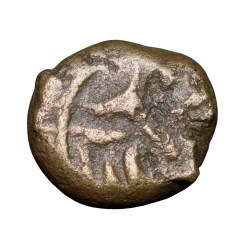 Alternative view of Copper Coin of Muhammad Quli Qutb Shah (AD 1580-1611) of Golkonda Sultanate Q12 Ext.Rare