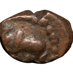 Copper Kakani of Ganapati Naga(c. 3rd Cen. AD) of Nagas Dynasty from Padmavati Bull Type