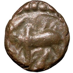 Copper Kakani of Ganapati Naga(c. 3rd Cen. AD) of Nagas Dynasty from Padmavati Bull Type