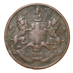 Copper 1/12 Anna of William IIII - East India Company (AD1835) Rare