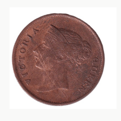 Alternative view of Malaysia › British Malaysia › Straits Settlements 1 Cent Victoria 1862 Rare Coin #C-321