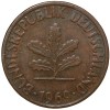 Bronze 1 Pfennig of Germany (AD 1969) with Oak Sapling