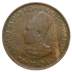 Copper 1/2 Pice of Sir Sadiq Muhammad Khan V(AD 1907-47) of Bahawalpur State KMY12 Scarce