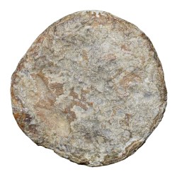 Alternative view of Lead Coin of Satavahan Dynasty (1st Cen. BC) from Nashik Region with 3-Arched Hill with Crescent Top