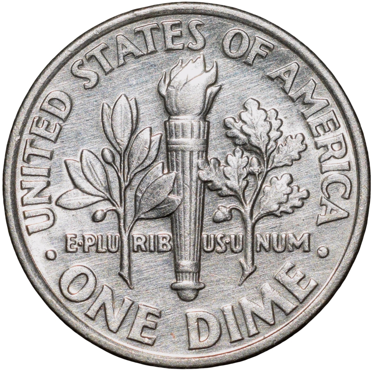 Copper-Nickel 1 Dime of USA (AD 1994) with Portrait of Franklin D. Roosevelt