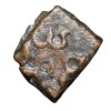 Copper Coin of Maharathis of Andhra(2nd Cen. BC) with Nandipad & 3-Arched Hill/Nandywarta Rare - Image 2