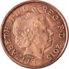Bronze Penny of Elizabeth II (AD2015) of United Kingdom UNC Grade