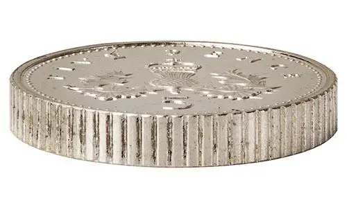1990 UK Coin 5 Pence ( Silver Proof 6.50 grams ) Commemorative issue Rare Coin The Royal Mint Issue with wooden box and certificate