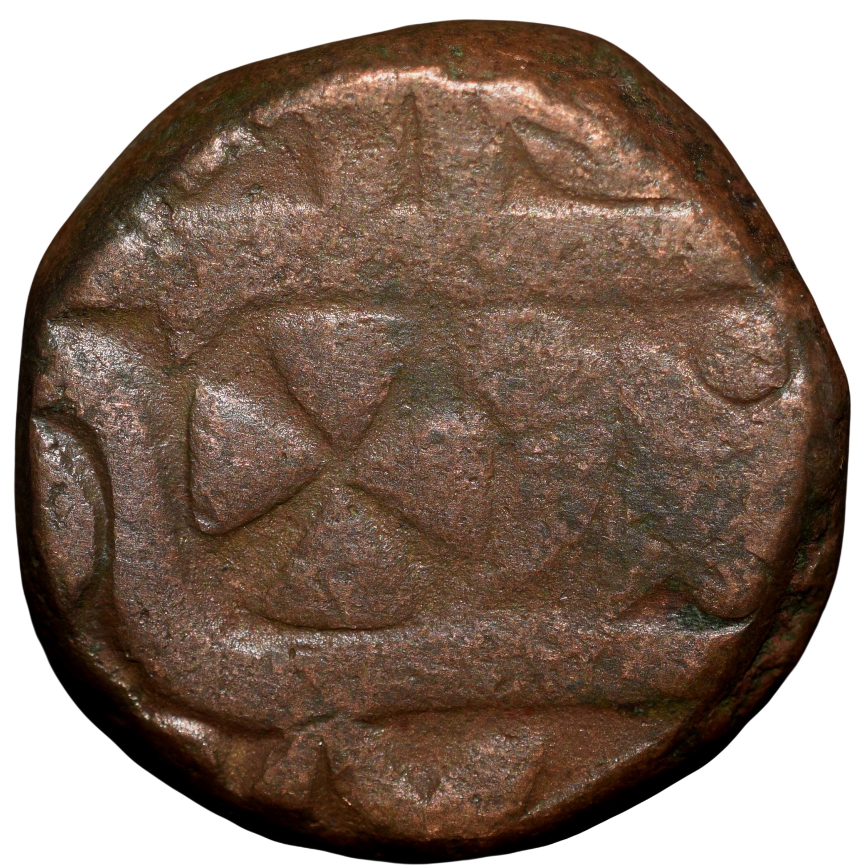 Copper Paisa of Jaipur State INO Shah Alam II(AD 1759-1806) KM29