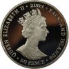 Falkland Islands 50 Pence - (Elizabeth II Tree house) 2002 Rare Unc Commemorative Coloured Coin #J-17 - Image 2