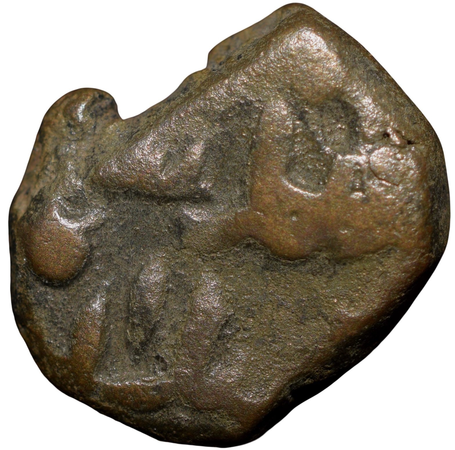 Copper 1/4 Gani? Of Ahmad Shah I(AD1422-35) of Bahamani Sultanate BH77