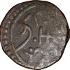 Copper Paisa of Laxman Singh(c. AD1870) of Banswara State KM # 7.1 - Image 2