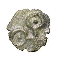 Alternative view of Potin Coin of Andhra Ruler's of Satavahan Dynasty (1st Cen. BC) from Kottalingalu Region Rare