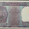 1 Rupee of Republic India (AD 1973) M.G. Kaul - Violet color. Smaller watermark window and numbers to the left. Large ornamental 1 in the centre - Image 2